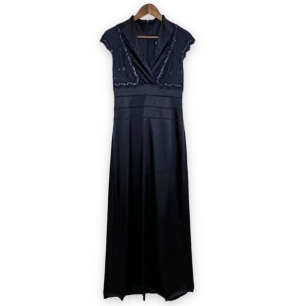 Adrianna Papell‎ Navy Blue Mother of Bride Maid of Honor Bridesmaid Dress Size 6